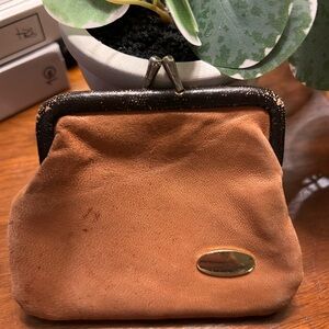 Chic Tan Suede Women's Wallet